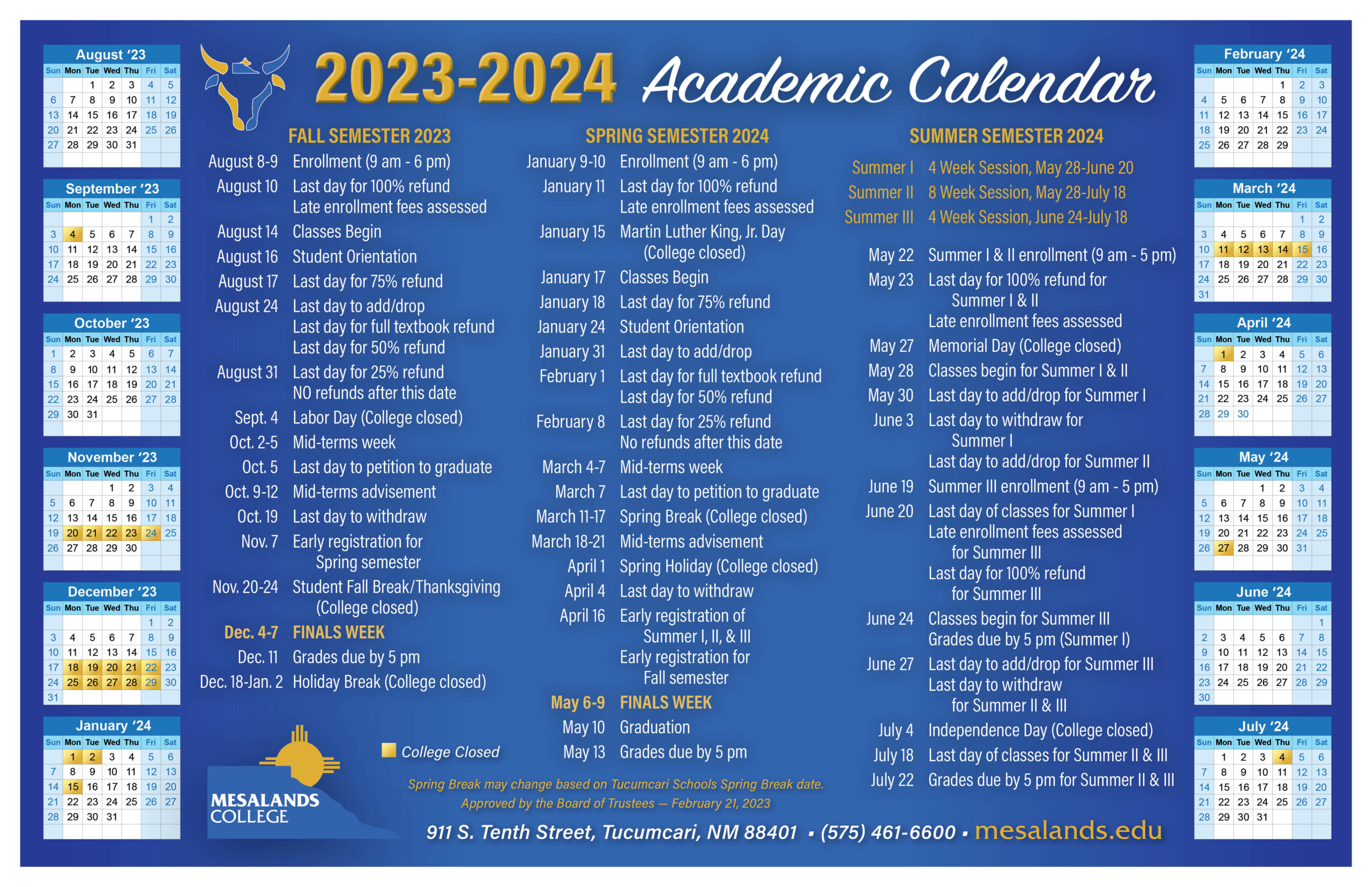 Mcc College Academic Calendar 2024 Darda Elspeth